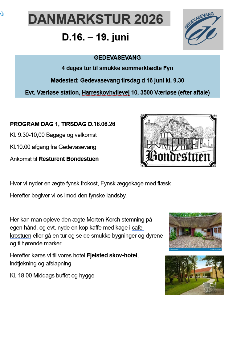 Danmarkstur 2026