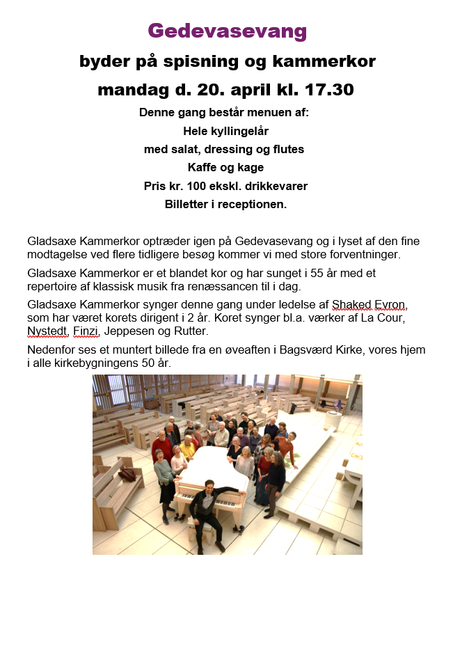 Spisning og Kammerkor